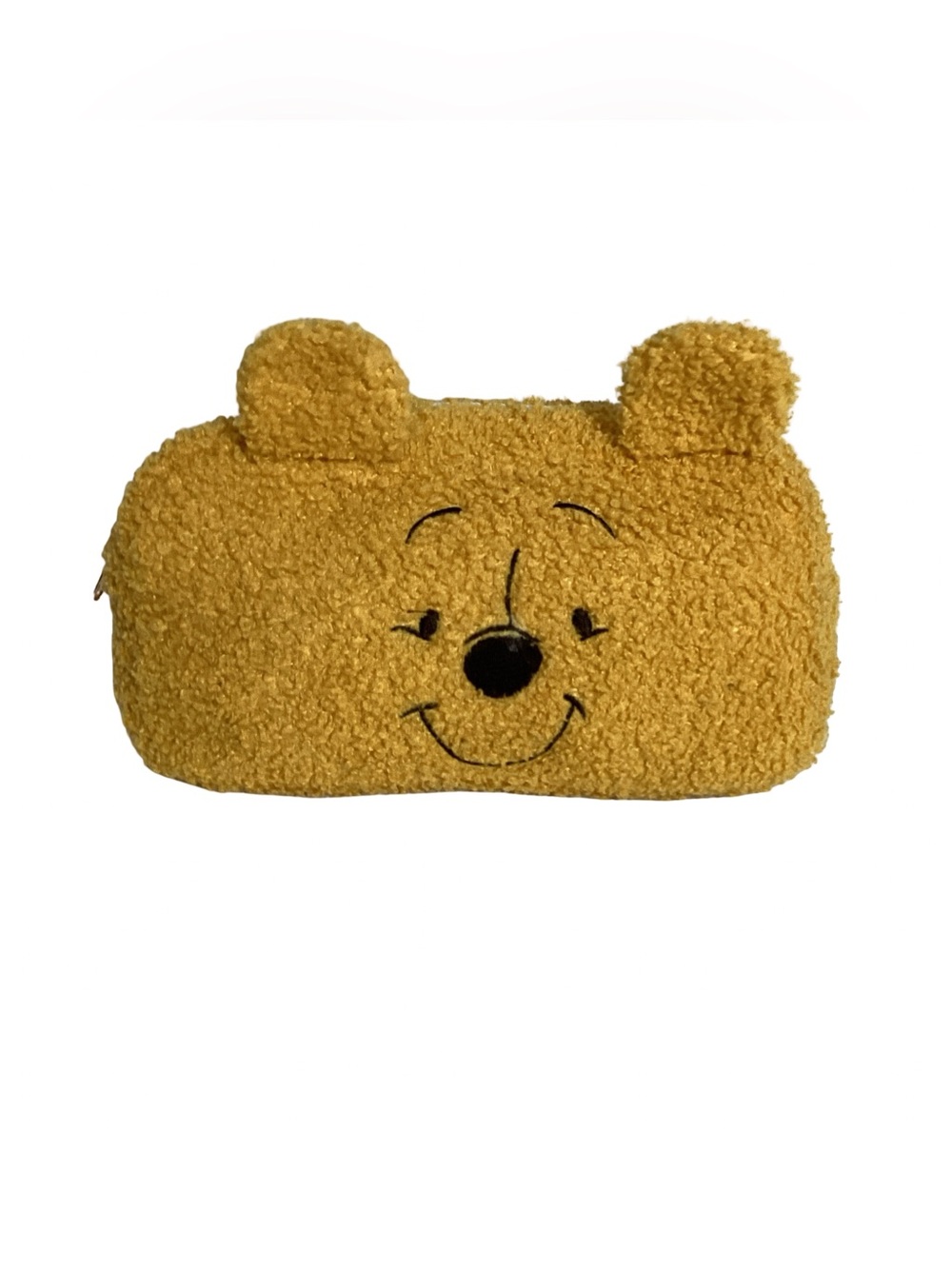 Taste Beauty Disney Winnie the Pooh Yellow Fuzzy Cosmetic Bag
